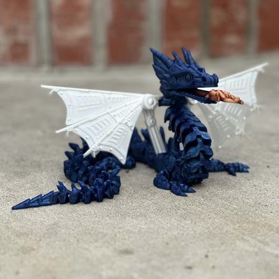 Mechanical Dragon with Wings