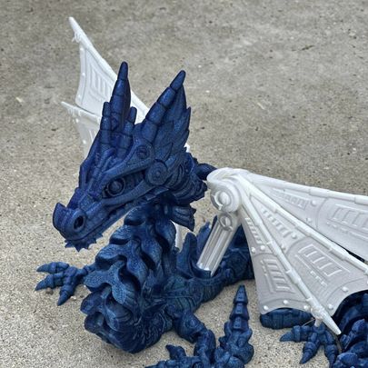 Mechanical Dragon with Wings